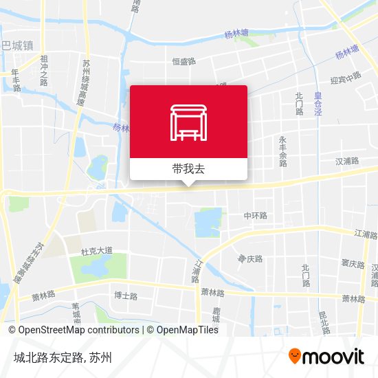 城北路东定路地图