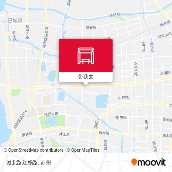 城北路红杨路地图