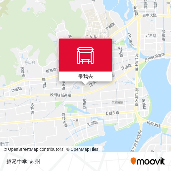 越溪中学地图