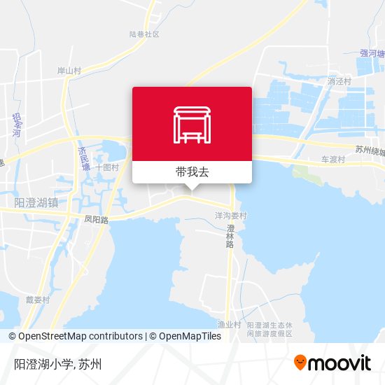阳澄湖小学地图