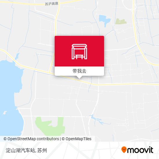 淀山湖汽车站地图