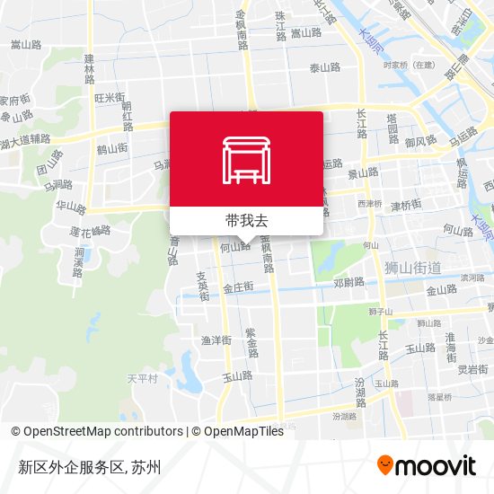 新区外企服务区地图