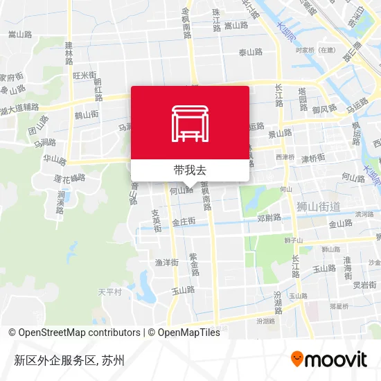 新区外企服务区地图