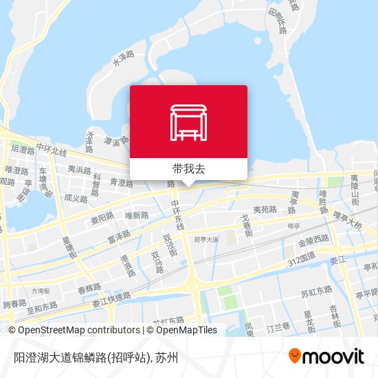阳澄湖大道锦鳞路(招呼站)地图