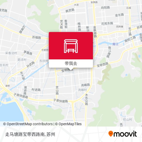 走马塘路宝带西路南地图