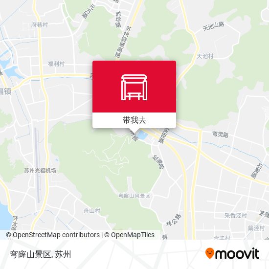 穹窿山景区地图
