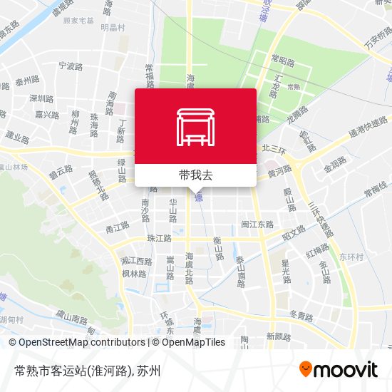 常熟市客运站(淮河路)地图