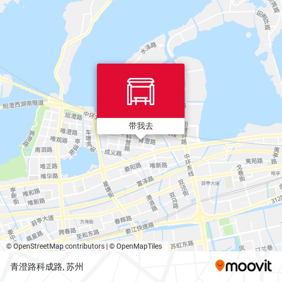 青澄路科成路地图