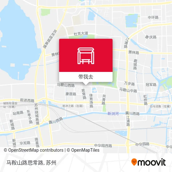 马鞍山路思常路地图