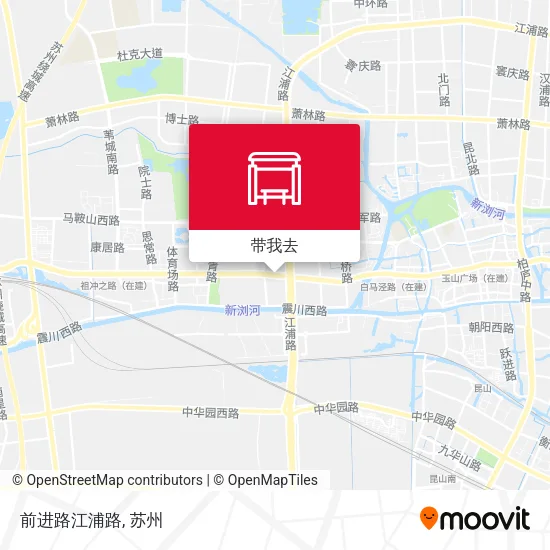前进路江浦路地图