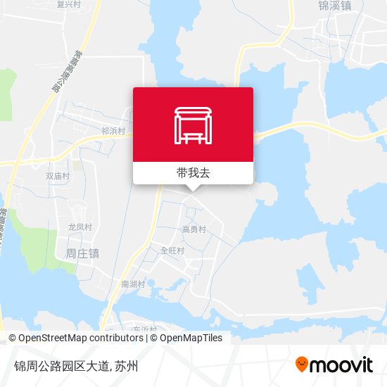 锦周公路园区大道地图