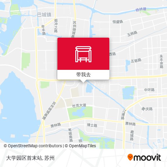 大学园区首末站地图