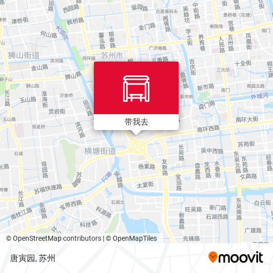 唐寅园地图
