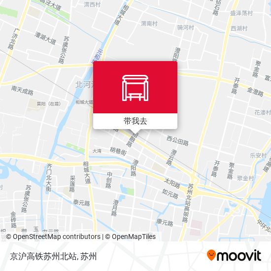 京沪高铁苏州北站地图