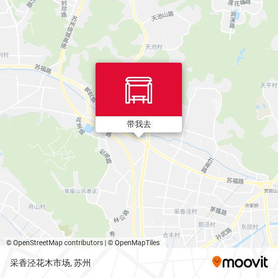 采香泾花木市场地图