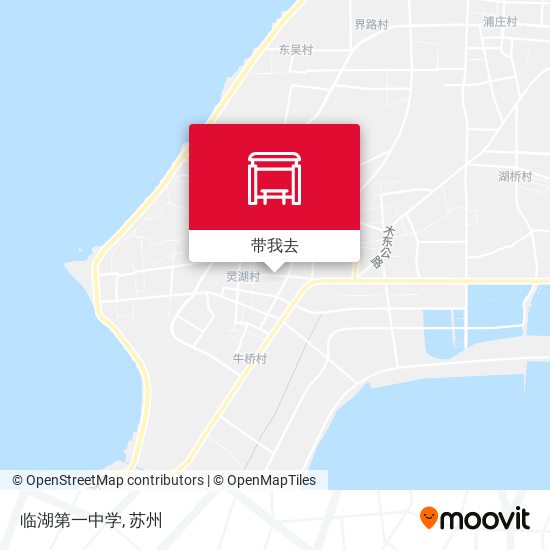 临湖第一中学地图