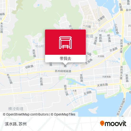 溪水路地图