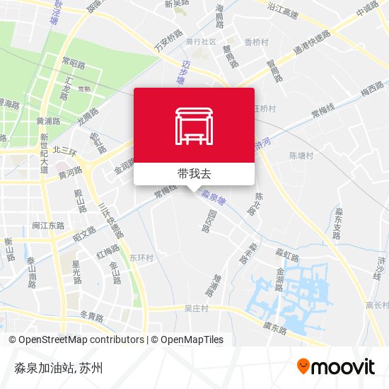 淼泉加油站地图
