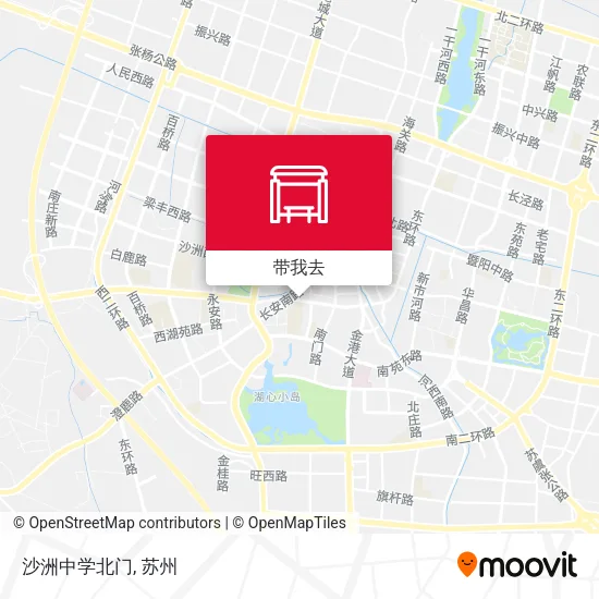 沙洲中学北门地图