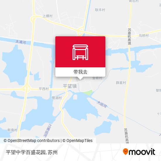 平望中学百盛花园地图