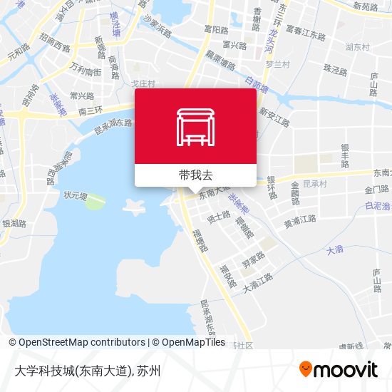 大学科技城(东南大道)地图