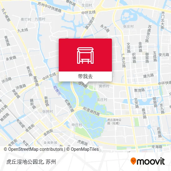 虎丘湿地公园北地图