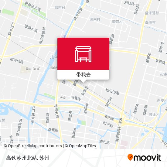 高铁苏州北站地图