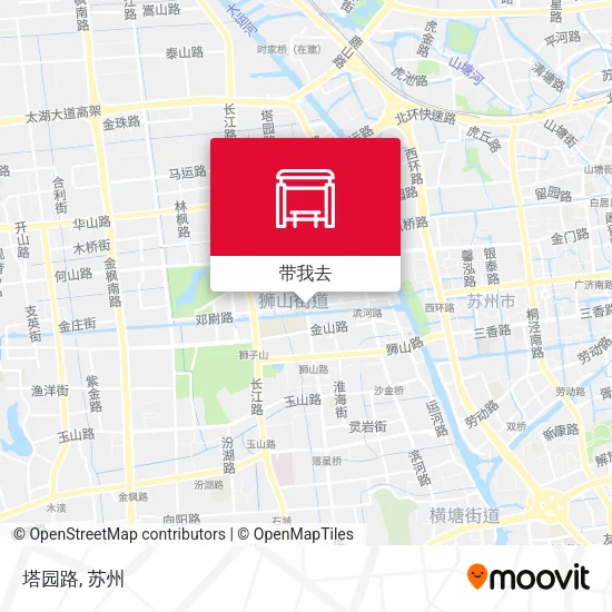 塔园路地图