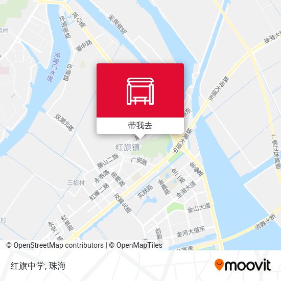 红旗中学地图