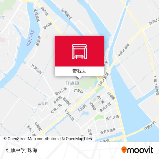 红旗中学地图