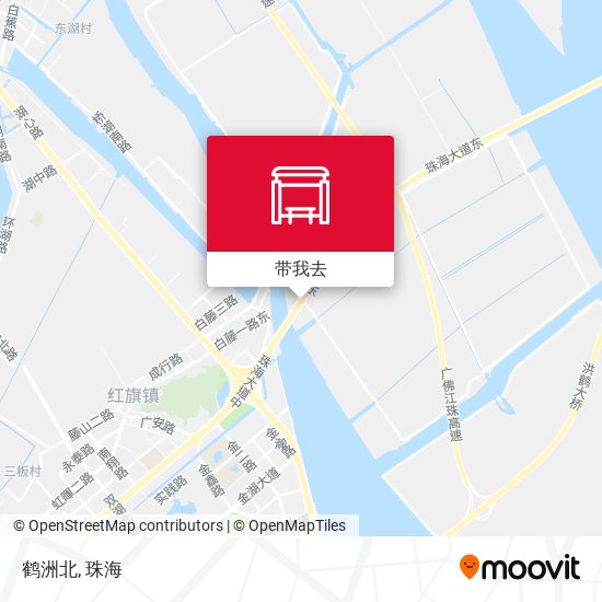 鹤洲北地图