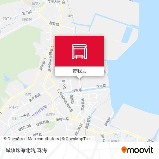 城轨珠海北站地图