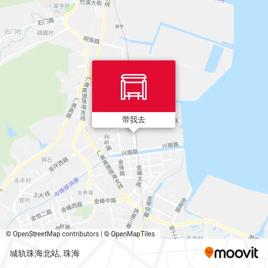城轨珠海北站地图