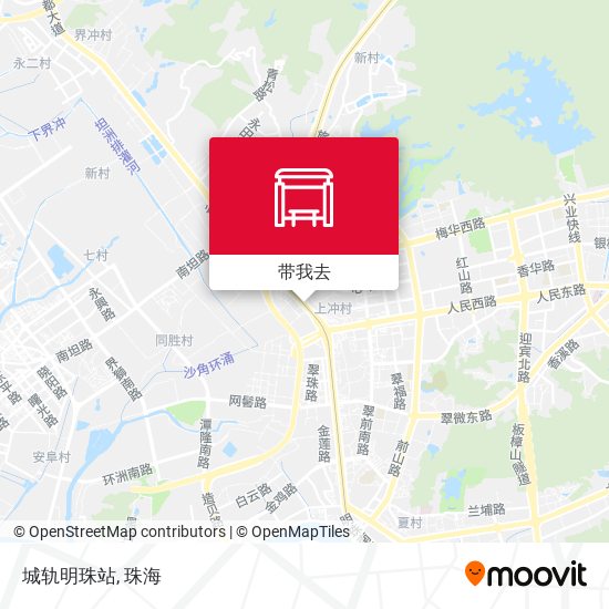 城轨明珠站地图