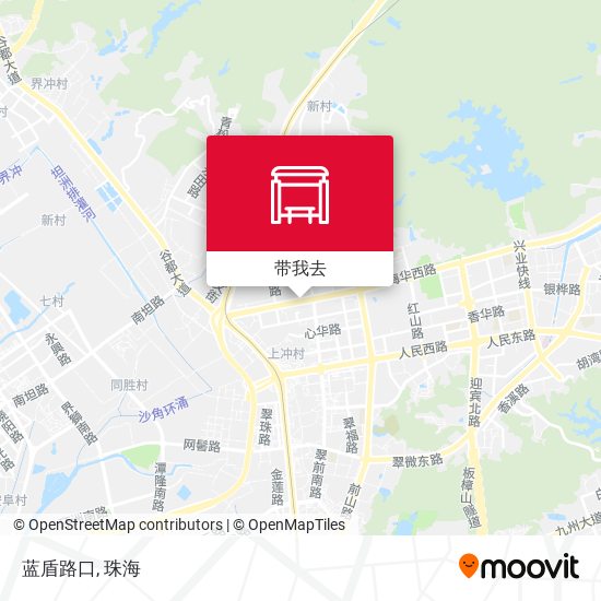 蓝盾路口地图