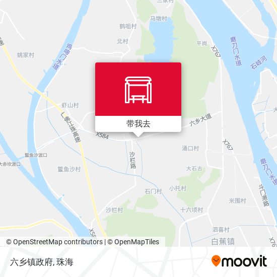 六乡镇政府地图