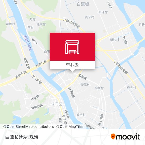白蕉长途站地图