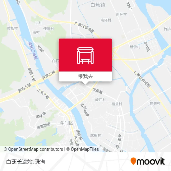 白蕉长途站地图