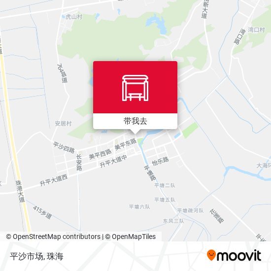 平沙市场地图