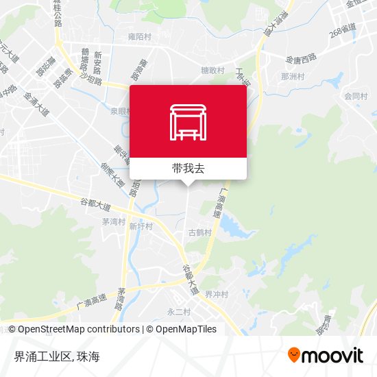 界涌工业区地图