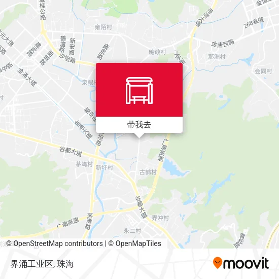 界涌工业区地图