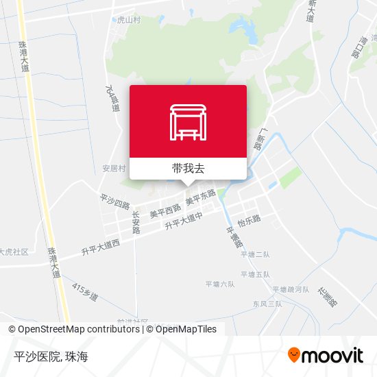 平沙医院地图