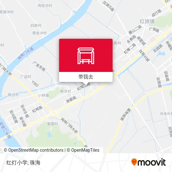 红灯小学地图