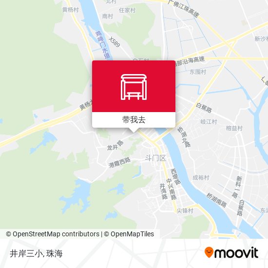 井岸三小地图