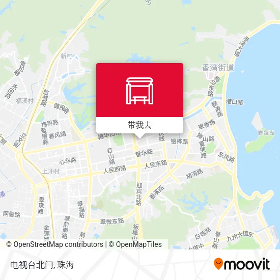 电视台北门地图