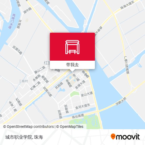 城市职业学院地图
