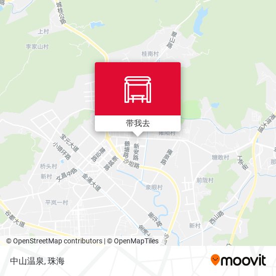 中山温泉地图