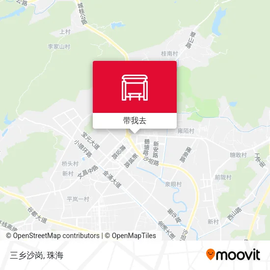 三乡沙岗地图