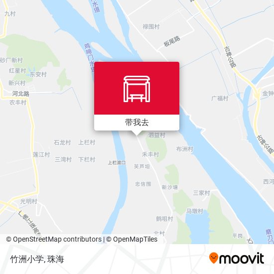 竹洲小学地图