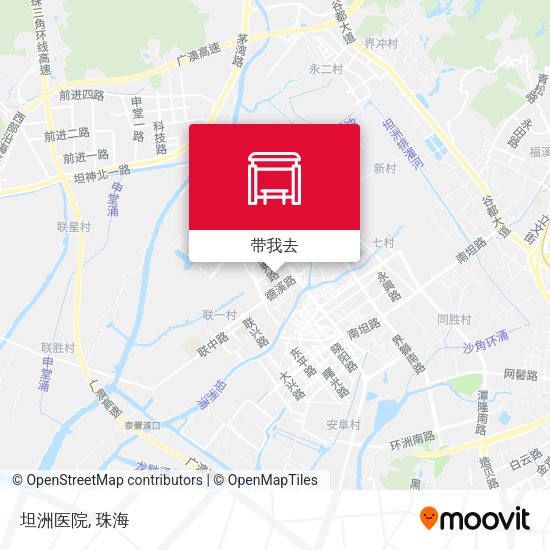 坦洲医院地图